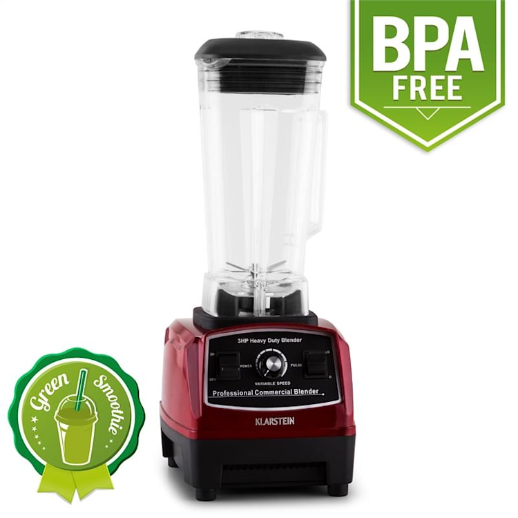 Herakles 2G Mixeur sur pied 2L & protection anti- bruit 1200W sans BPA Rouge