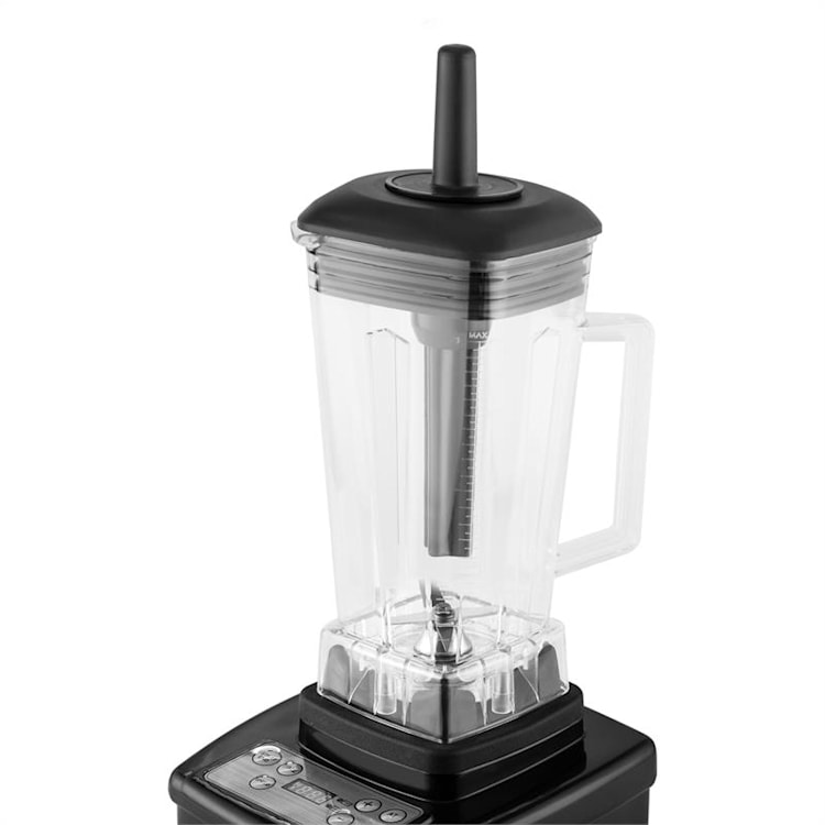 Herakles 4G Batidora Vaso negro con cover 1500W 2,0 PS 2 litros libre de BPA Negro