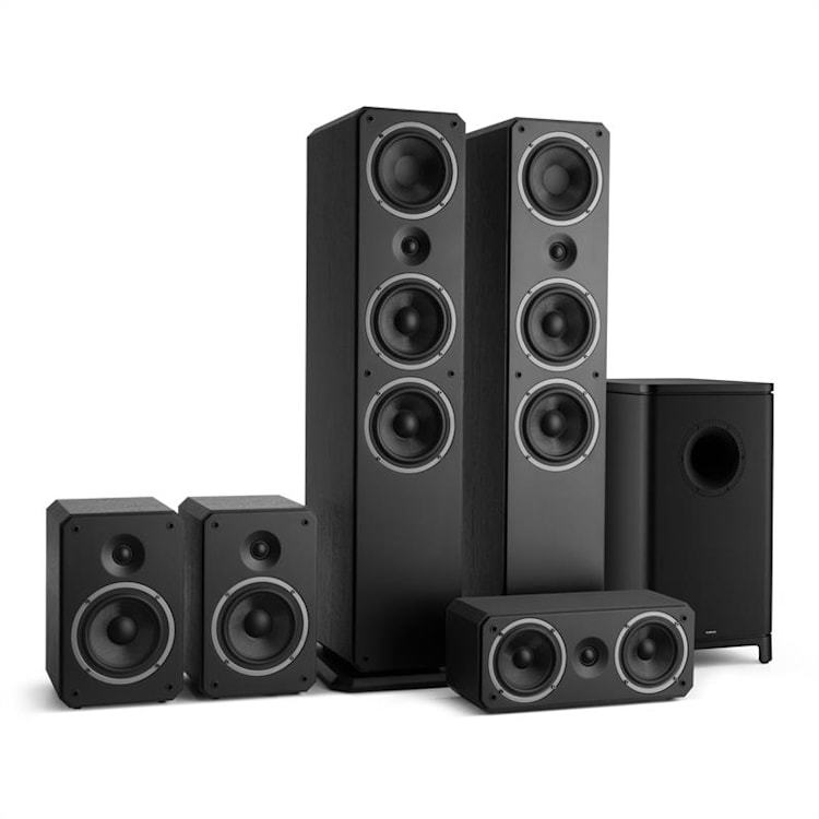 Octavox 751 MKII – Système5.1 home cinéma 5 enceintes hifi - noir Noir