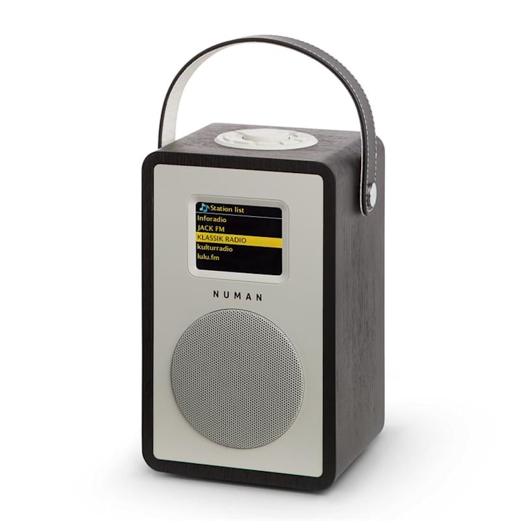 Mini Two design internetradio WiFi DLNA bluetooth DAB/DAB+ UKW AUX zwart Accu | Zwart