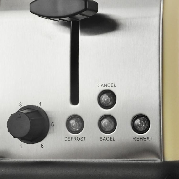 Aquavita Frühstücksset Creme Wasserkocher Toaster creme