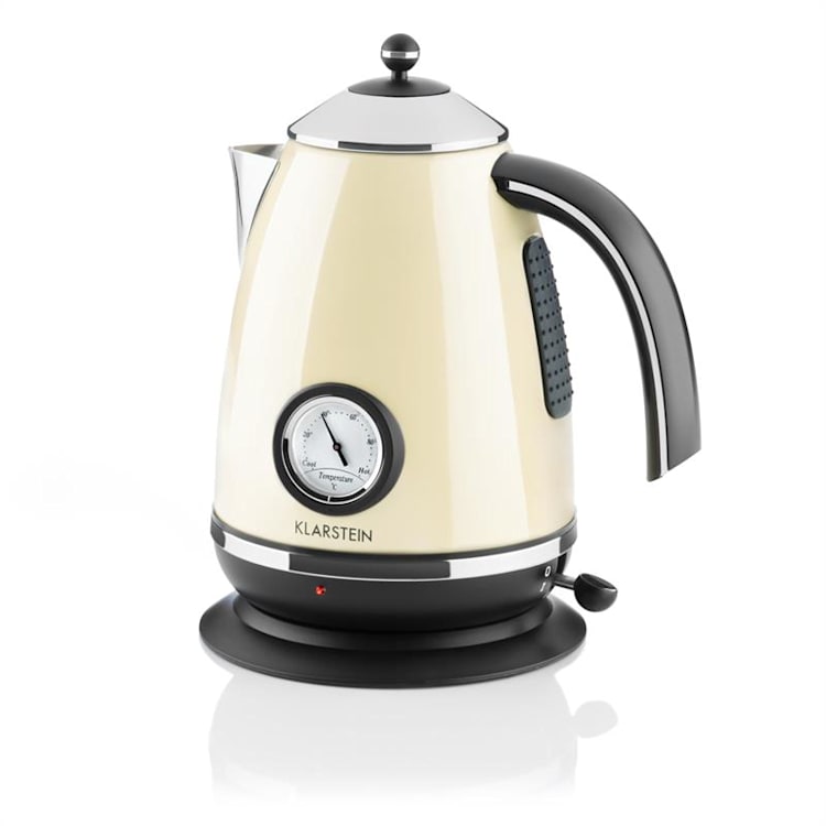Aquavita Frühstücksset Creme Wasserkocher Toaster creme