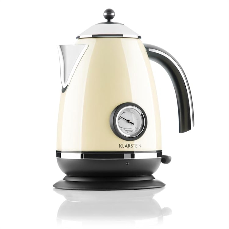 Aquavita Frühstücksset Creme Wasserkocher Toaster creme