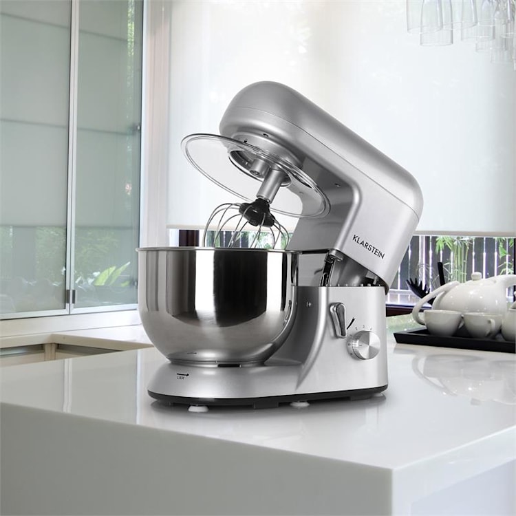 Bella Argentea Komplettset Küchenmaschine + Zusatzschüssel silber