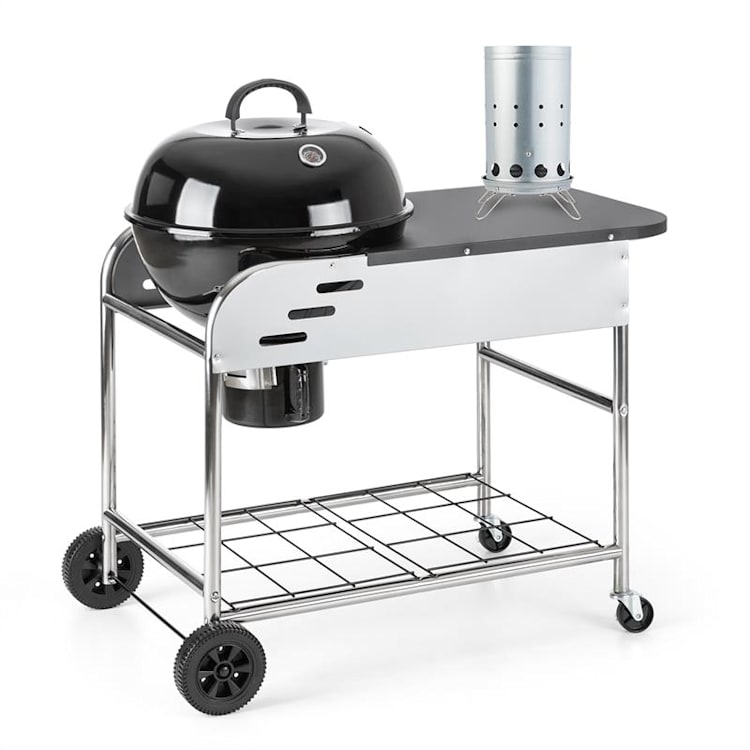 Set XXL Barbecue charbon de bois BBQ Smoker + allume-feu électrique