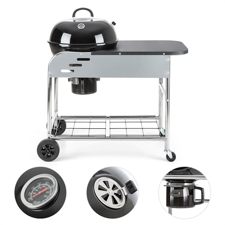 Set XXL Barbecue charbon de bois BBQ Smoker + allume-feu électrique