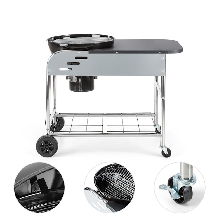 Set XXL Barbecue charbon de bois BBQ Smoker + allume-feu électrique