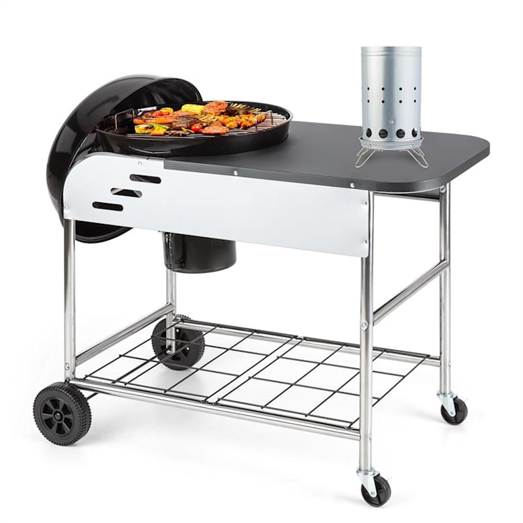 Set XXL Barbecue charbon de bois BBQ Smoker + allume-feu électrique