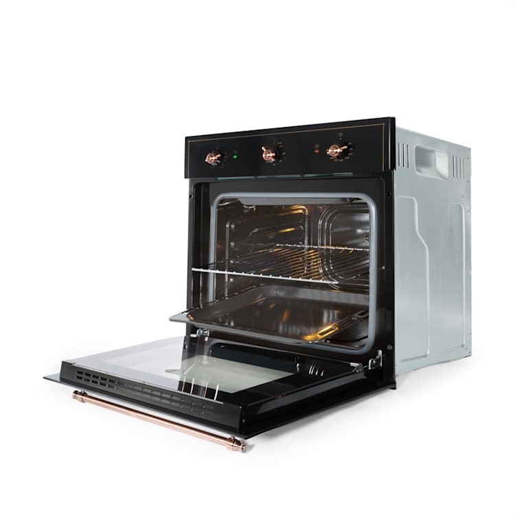 Vilhelmine und Lumio Primo Set Backofen Dunstabzugshaube schwarz