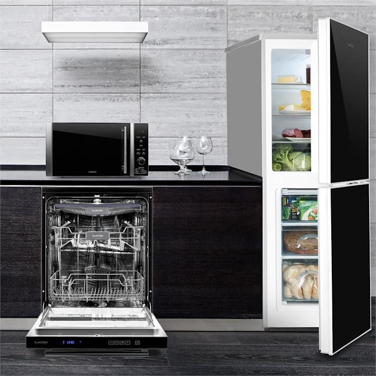 Luminance set Frost koelvriescombinatie magnetron afwasmachine