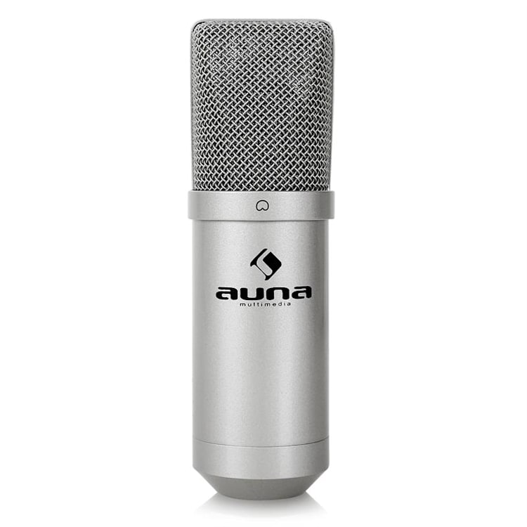 MIC-900S Set per Microfono USB V5 Condensatore Filtro Antipop Schermo Braccio Argento