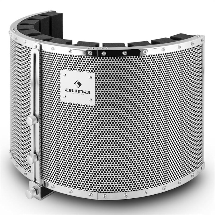 MIC-900WH Set per Microfono USB V5 Condensatore Filtro Antipop Schermo Braccio Bianco
