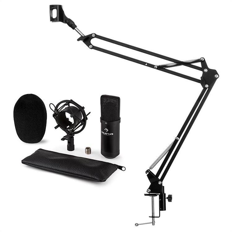 CM001B Set per Microfono V3 Condensatore Braccio per Microfono Nero