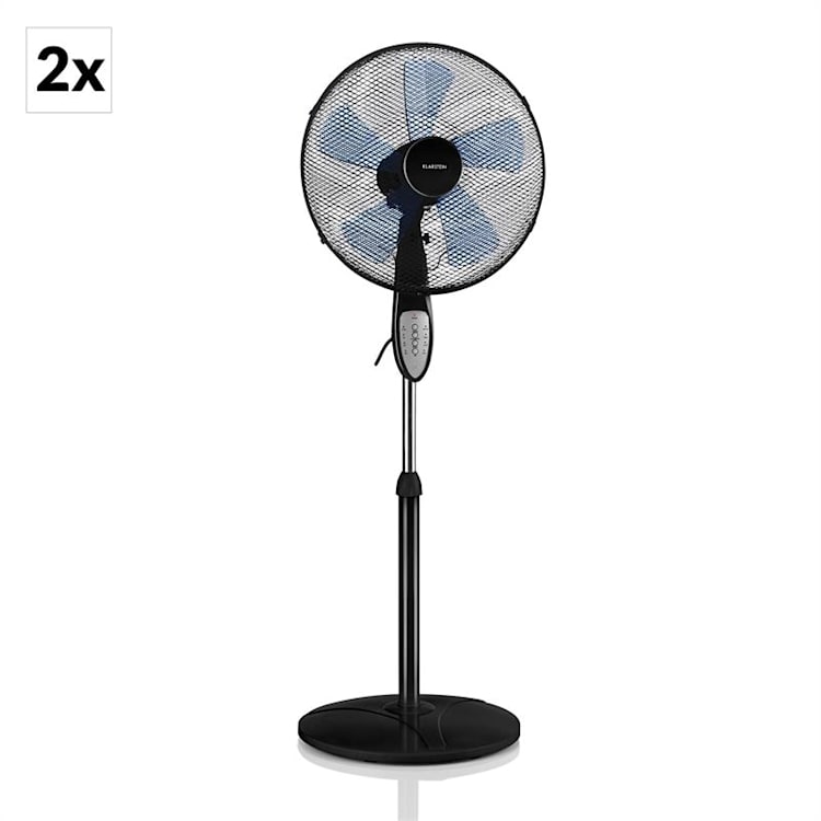 Summerjam Set Da 2 Ventilatori A Piantana 50W Nero