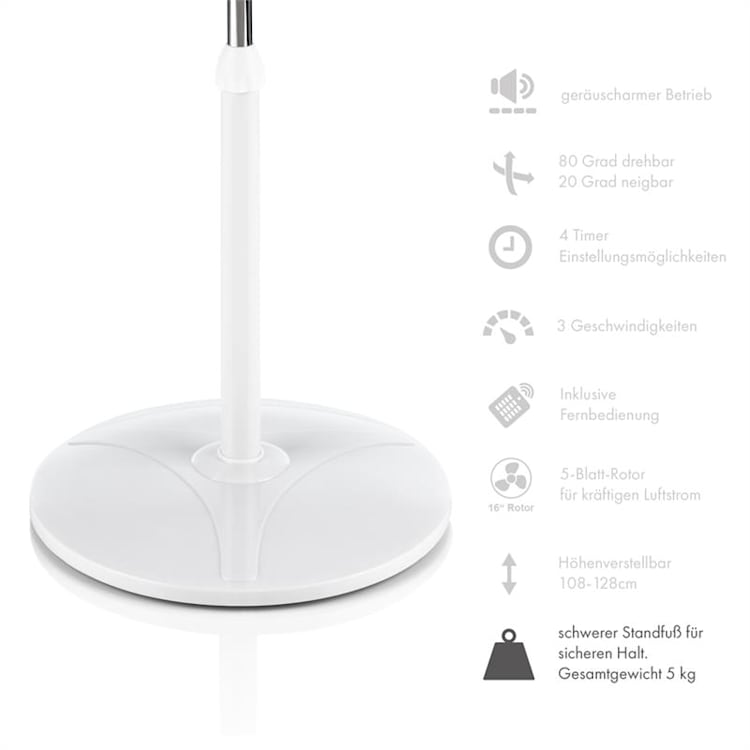 Summerjam, zestaw wentylatorów stojących, 2 szt., 41 cm (16"), 50 W, 3 poziomy