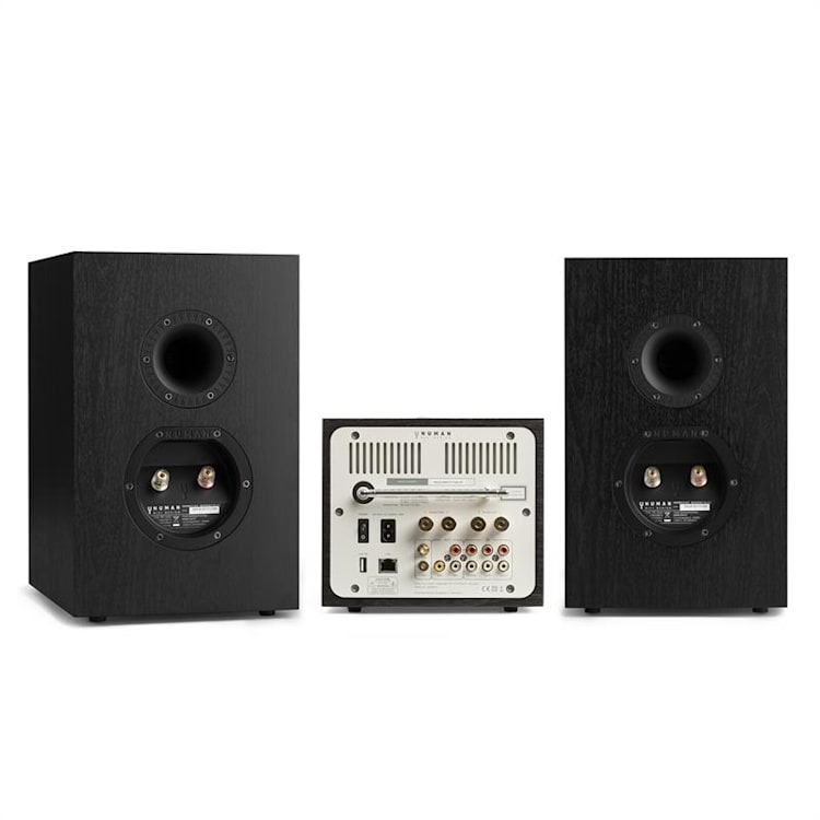 Unison Reference 802 Edition - stereoinstallatie versterker boxen + cover Zwart | Zilver