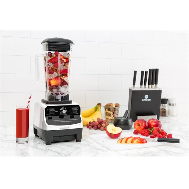 Herakles 3G Kitano- Kit Mixer blender blanc 1500W 2L + Bloc 7 couteaux