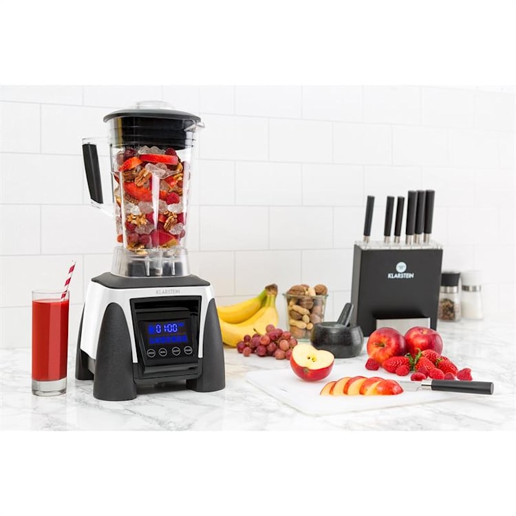 Herakles 8G Kitano- Kit Mixer blender blanc 1800W 2L + Bloc 7 couteaux