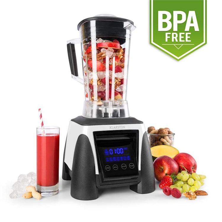 Herakles 8G Kitano- Kit Mixer blender blanc 1800W 2L + Bloc 7 couteaux