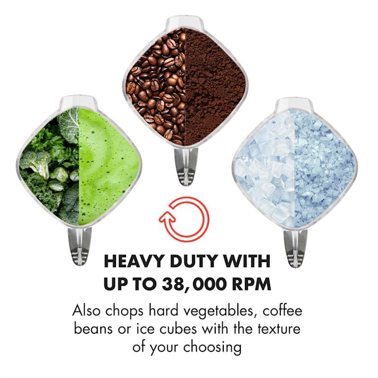 HERAKLES 8G KITANO, POWER MIXER, KÉSEK, KÉSZLET, 1800W BPA-FREE 2L / 7 KÉS