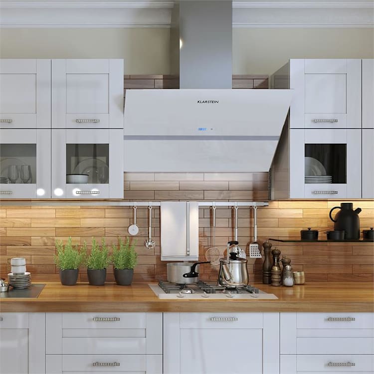 Aurea VII Exaustor Set de Recirculação de Ar 90cm Filtro de Carvão Ativado Branco 90 cm | Branco