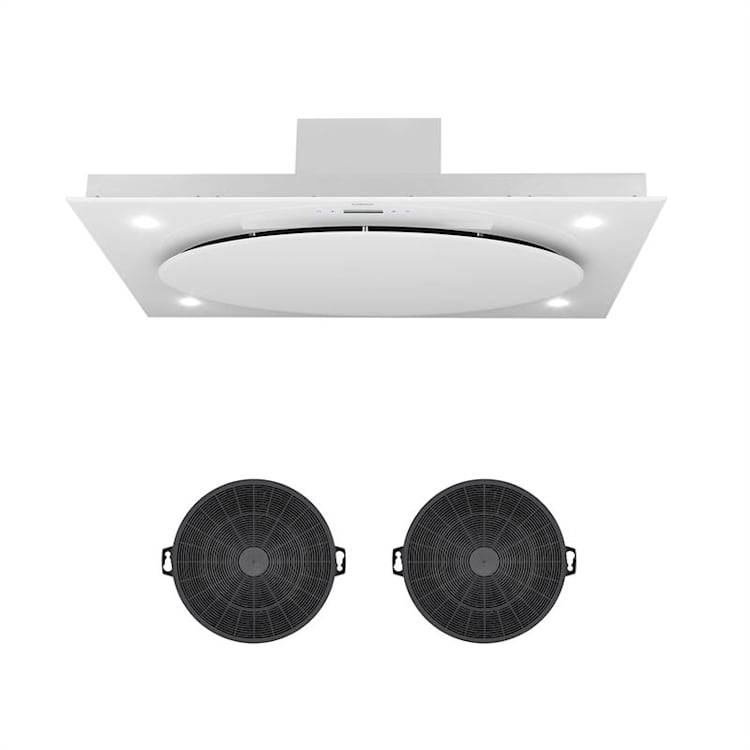 Secret Service Umluftset 110cm 800m³/h Aktivkohlefilter weiß Weiß
