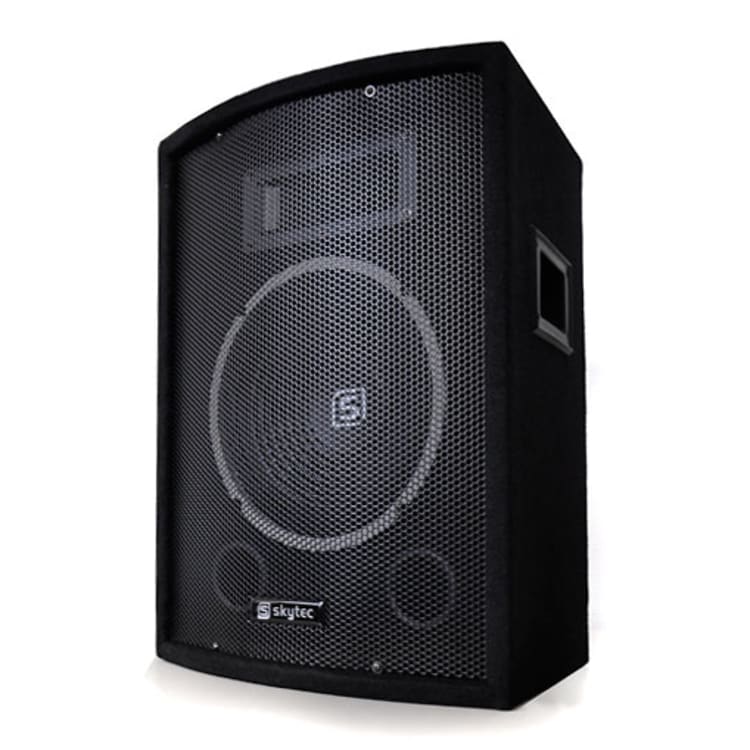 SL10 discoboxen set incl. statieven 10" woofer 250W max. 2x statief + tas 10" (25 cm) - luidsprekerset met statieven