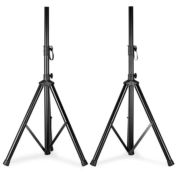 SL10 discoboxen set incl. statieven 10" woofer 250W max. 2x statief + tas 10" (25 cm) - luidsprekerset met statieven