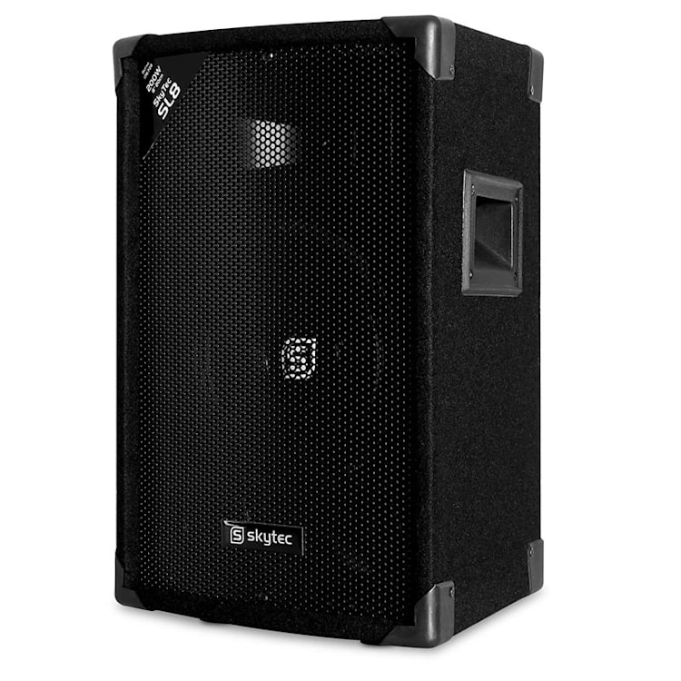 SL8 set van 2 discoboxen met statief 8" woofer max. 200W 2x statief + tas 8" (20 cm) - luidsprekerset met statieven