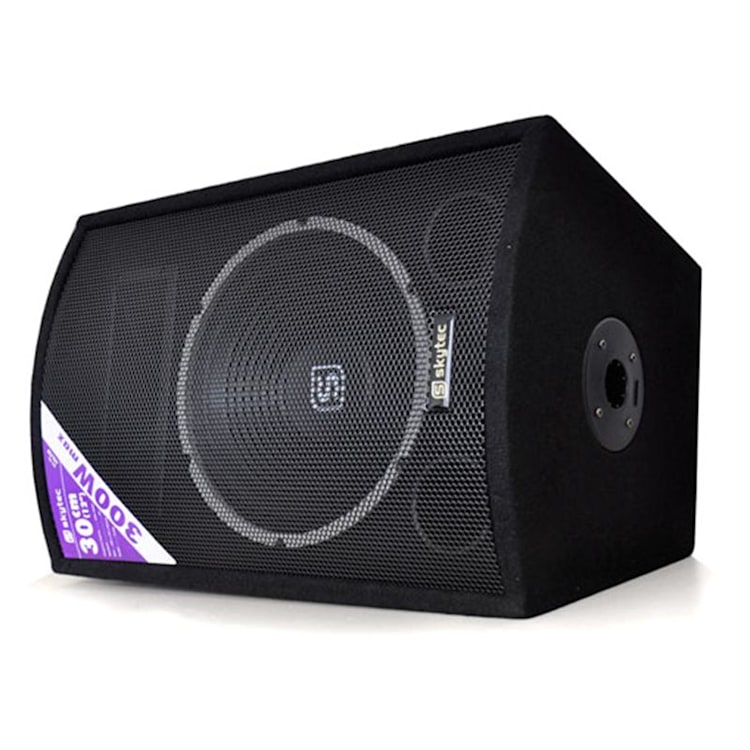 Skytec SL12 Pack enceintes sono subwoofer 30cm 12" 200W + trépieds Paire d'enceintes de 12" (30 cm) avec trépieds