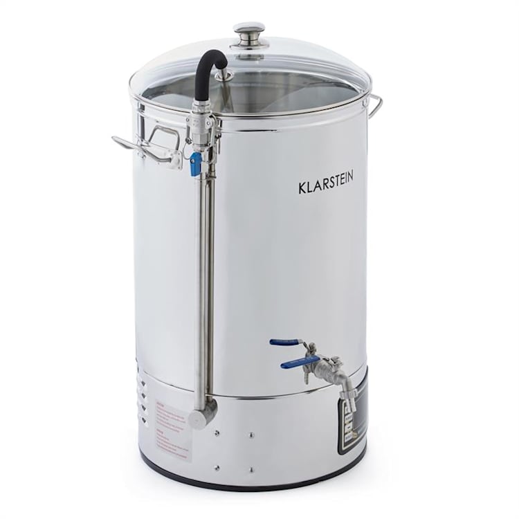 Mundschenk + Aufwärtsspirale, sladový kotol a ponorný chladič, zariadenie na varenie piva, 2500 W, 30 l, 304 ušľachtilá oceľ
