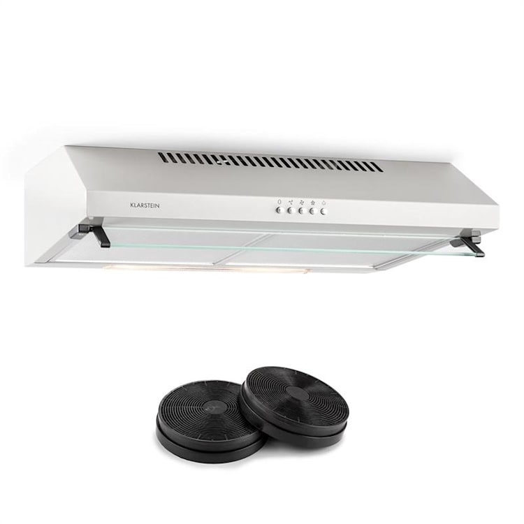 Purista Dunstabzugshaube Umluftset 60cm 190 m³/h 2 Aktivkohlefilter