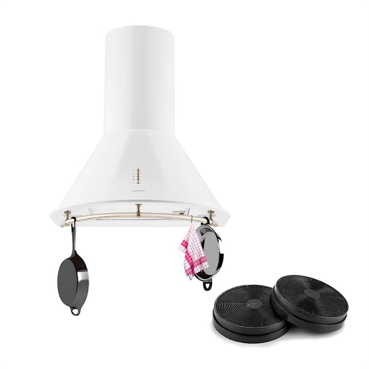 Lumio Neo Exaustor Retro Set de Recirculação de Ar 610 m³/h Branco Branco