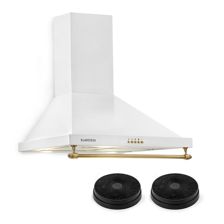 Montblanc Hotte aspirante + 2 filtres recyclage d'air 610m³/h - blanc Blanc