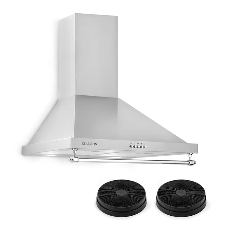 Montblanc Dunstabzugshaube Umluftset 610m³/h 165W 2x1,5W silbergrau Silbergrau
