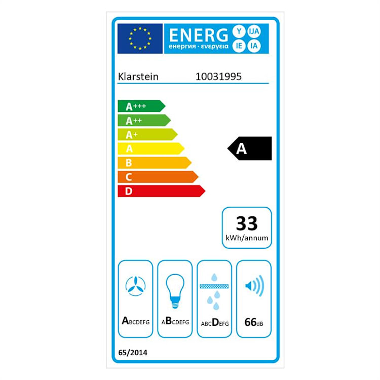 Santa Clara Hotte aspirante + 2 filtres recyclage d'air 165W - noir