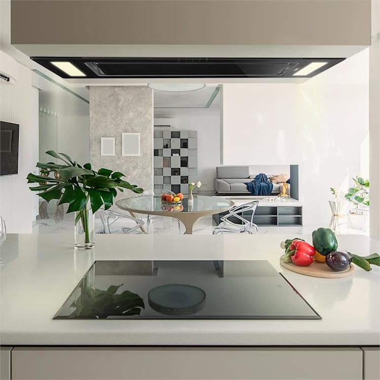 Remy Campana extractora Set de circulación de aire 90cm 230W 620m³/h negra Con filtro de repuesto | Negro