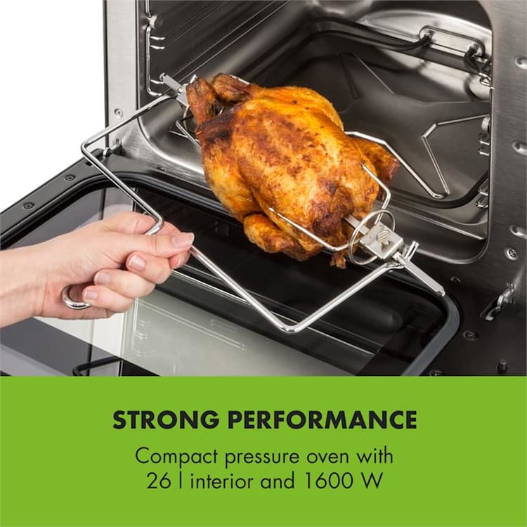 Blaise drukoven complete set I 1600 W I 26 liter I 4-delige accessoireset