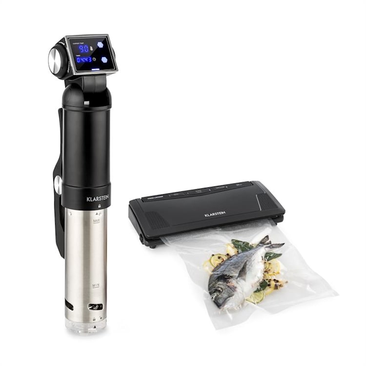 Quickstick Pro Foodlocker Set Cuiseur + appareil de mise sous vide + 10 sacs - Noir Noir