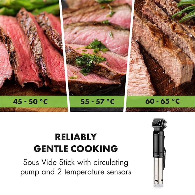 Quickstick Pro Foodlocker Set Cuiseur + appareil de mise sous vide + 10 sacs - Noir Noir