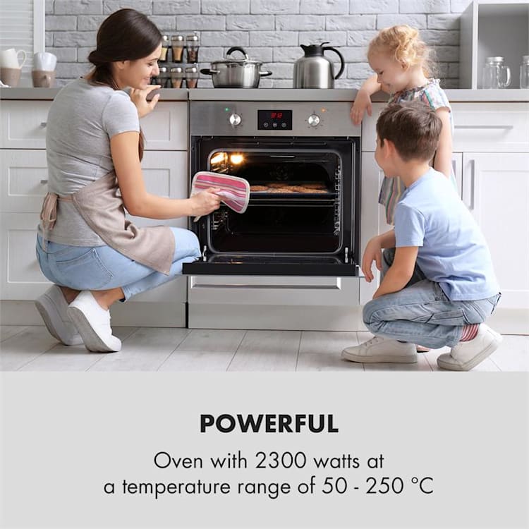 Kalahari Delicatessa Einbau-Ofen-Set Induktion 7000W 68Ltr schwarz Edelstahl