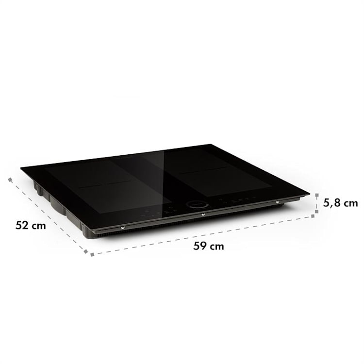 Kalahari Delicatessa Einbau-Ofen-Set Induktion 7000W 68Ltr schwarz Edelstahl