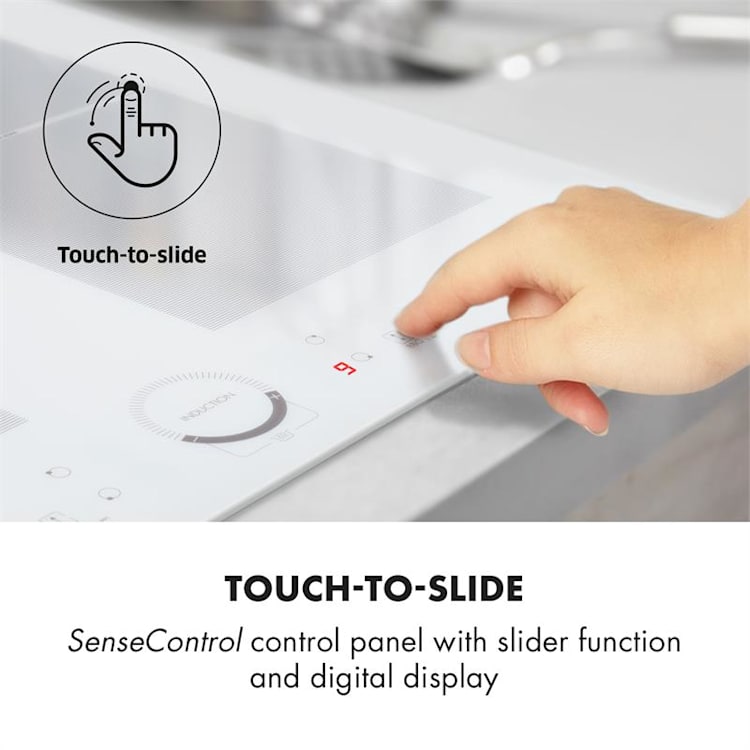 Gusteau Delicatessa ensemble four à induction encastrable 7000 W 64 l inox blanc