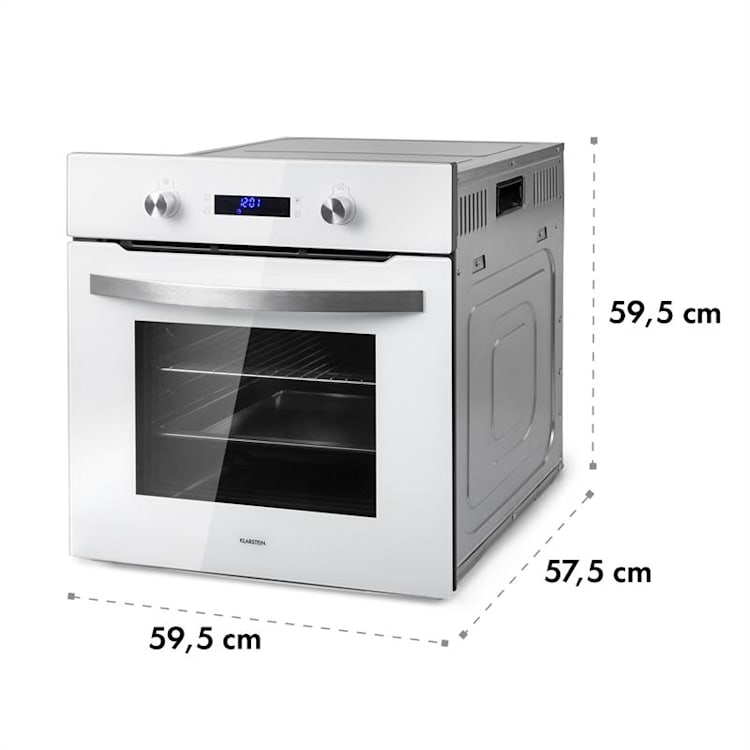 Gusteau Delicatessa ensemble four à induction encastrable 7000 W 64 l inox blanc