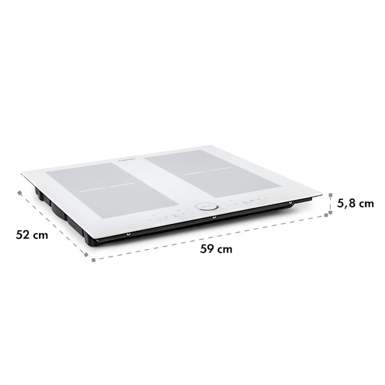 Gusteau Delicatessa ensemble four à induction encastrable 7000 W 64 l inox blanc