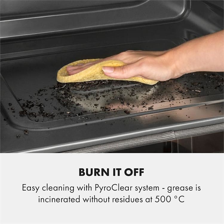 Gusteau Remy Einbau-Set Backofen + Einbau-Haube 2950W weiß Edelstahl