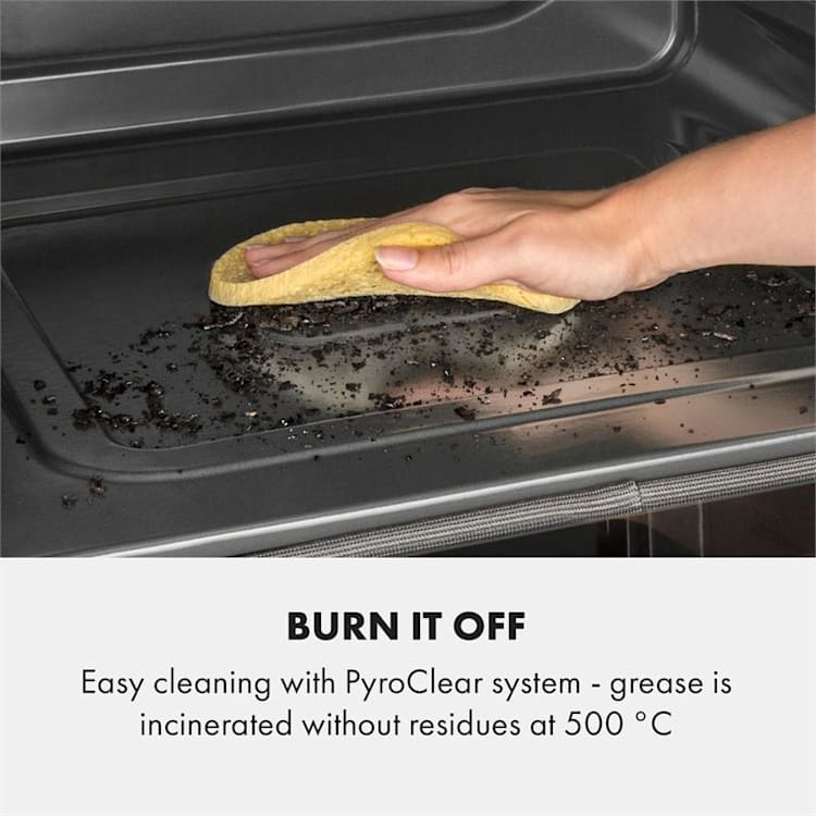 Gusteau Aurora ensemble four encastrable + hotte murale noire inox
