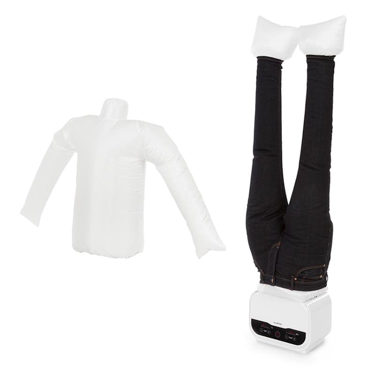 ShirtButler Pro automatisches Trocknersystem Hemd & Hose 1200 W 2-in-1 70 °C Timer weiß Trockenaufsatz für Hemden/Hosen