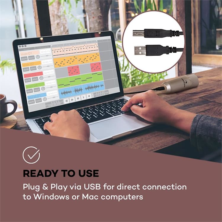 MIC-920 set microfono USB V5 microfono braccio orientabile protezione anti-pop schermatura