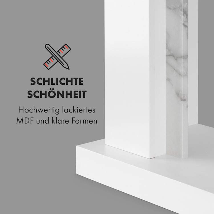 Studio Frame II Kamingehäuse + Kamini FX Kamineinsatz 2000W MDF modernes Design mit Kamineinsatz mit Heizfunktion